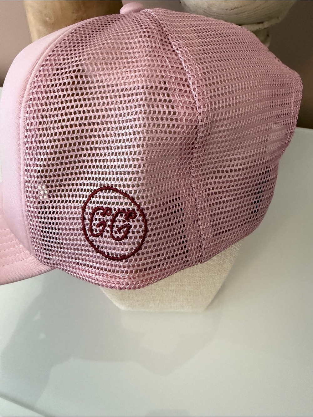 Pink Trucker Hat "Just a Girl Who Loves Golf" - Picture 2 of 3